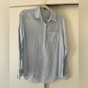 JCrew Striped Camp Popover Tunic